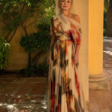 Fiosia | Off Shoulder Floral Print Maxi Dress