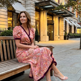 Delwen | Wrap Style Puff Sleeve Midi Dress