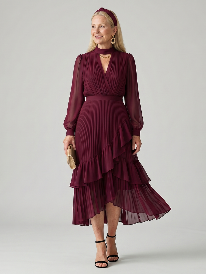 Dahbelle | Fluid Drape Midi Dress