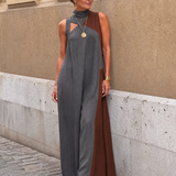 Lorney | Color Block Sleeveless Midi Dress