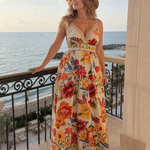 Cladra | Sleeveless Empire Waist Midi Dress