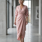 Giandra | Diagonal Drape Maxi Dress