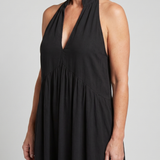 Elibelle | Halter Neck Relaxed Flowing Silhouette Midi Dress