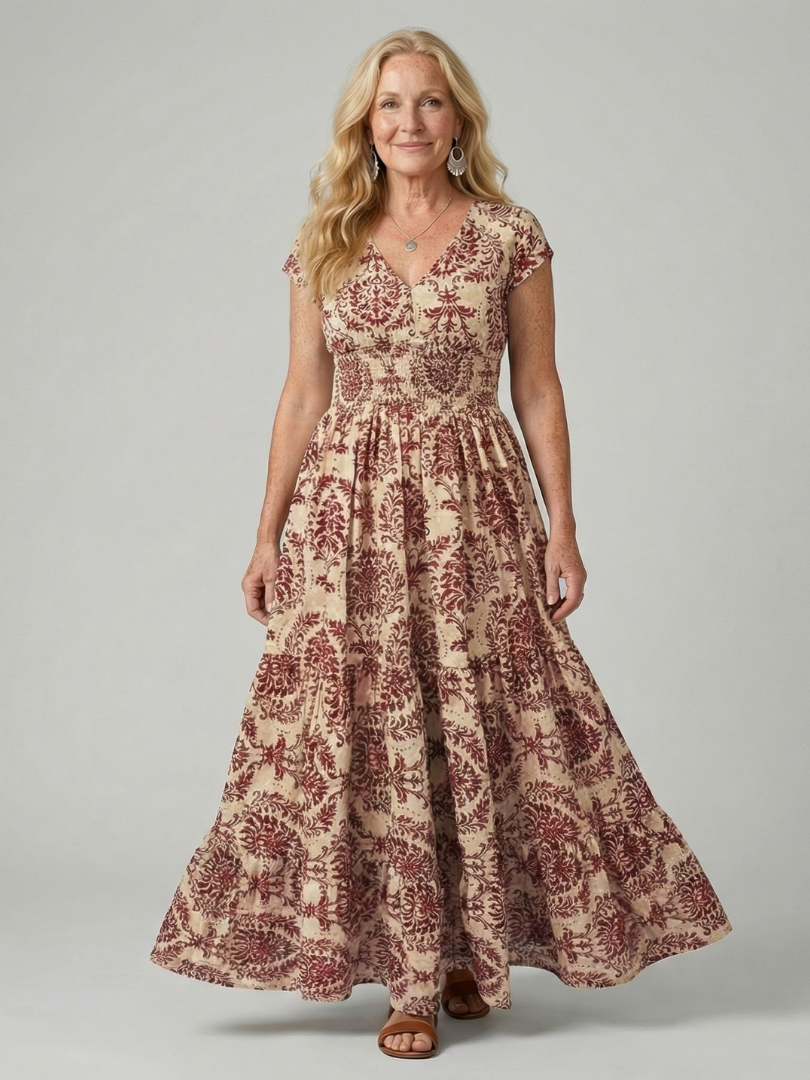 Sennalette | Printed Flow Maxi Dress
