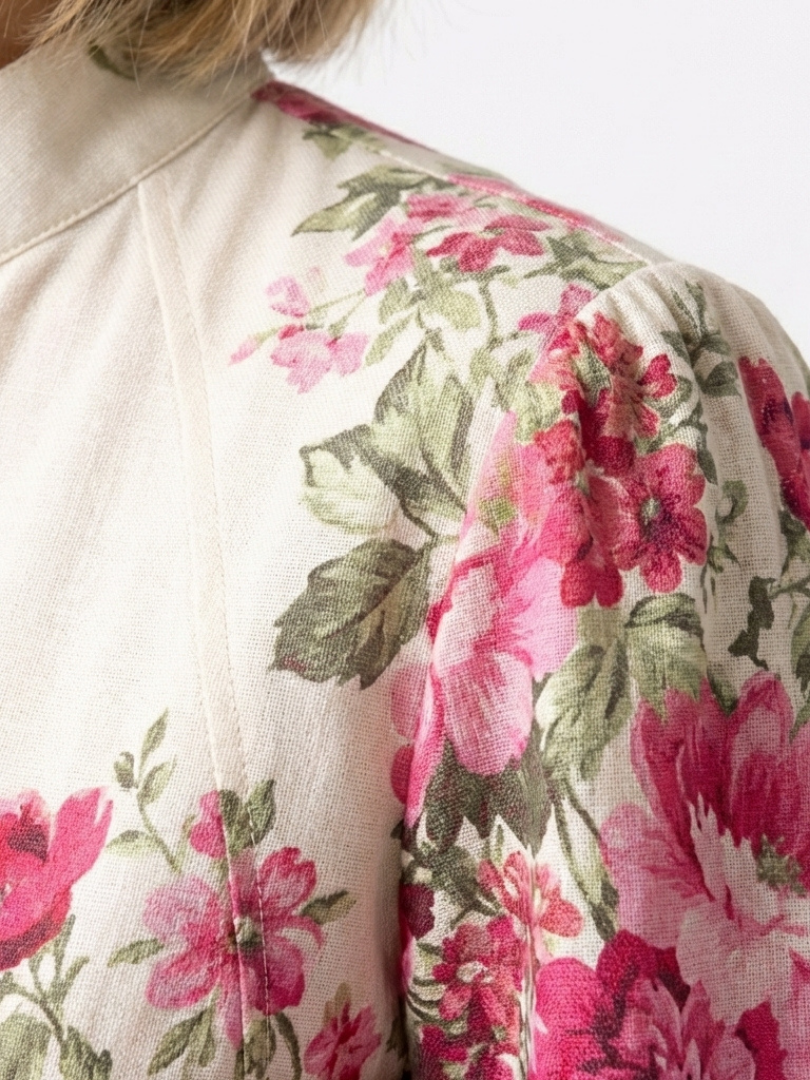 Hilassa | Long Sleeve Floral Belted Maxi Dress