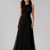Hiladra | Sleeveless Gathered Waist Midi Dress