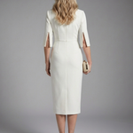 Marbelle | Split Sleeve Fitted Midi Dress