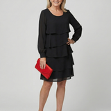 Liana | Clean Layered Knee Length Dress