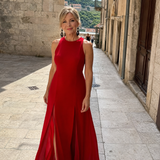 Theawyn | Sleeveless High Neck Maxi Dress