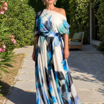 Fiosia | Off Shoulder Floral Print Maxi Dress