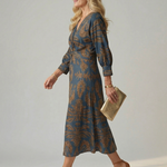 Linnsette | Natural Wrap Midi Dress