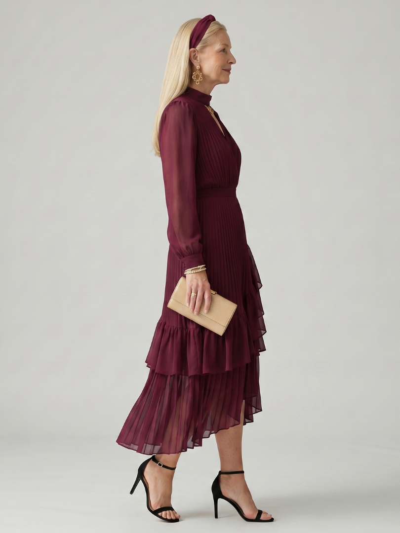 Dahbelle | Fluid Drape Midi Dress