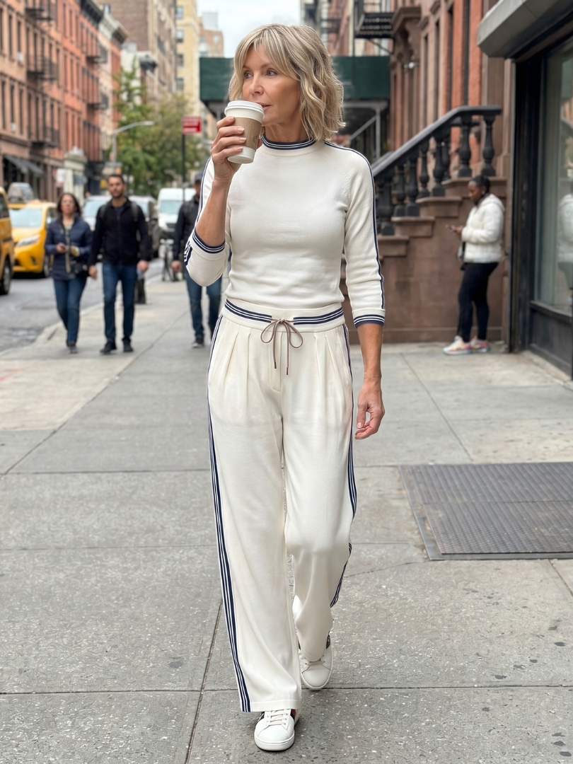 Saffmarie | Fitted Long Sleeve Top Wide Leg Pants Set