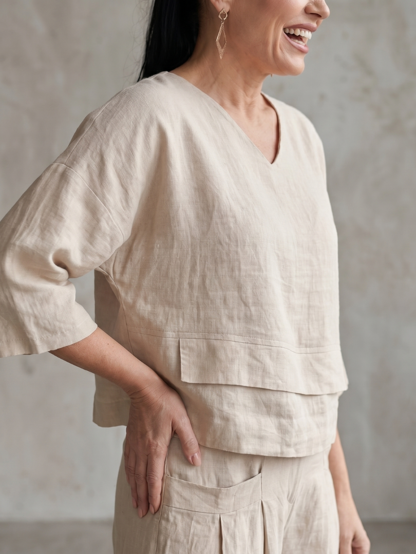 Callia | Layered Top Wide Leg Set