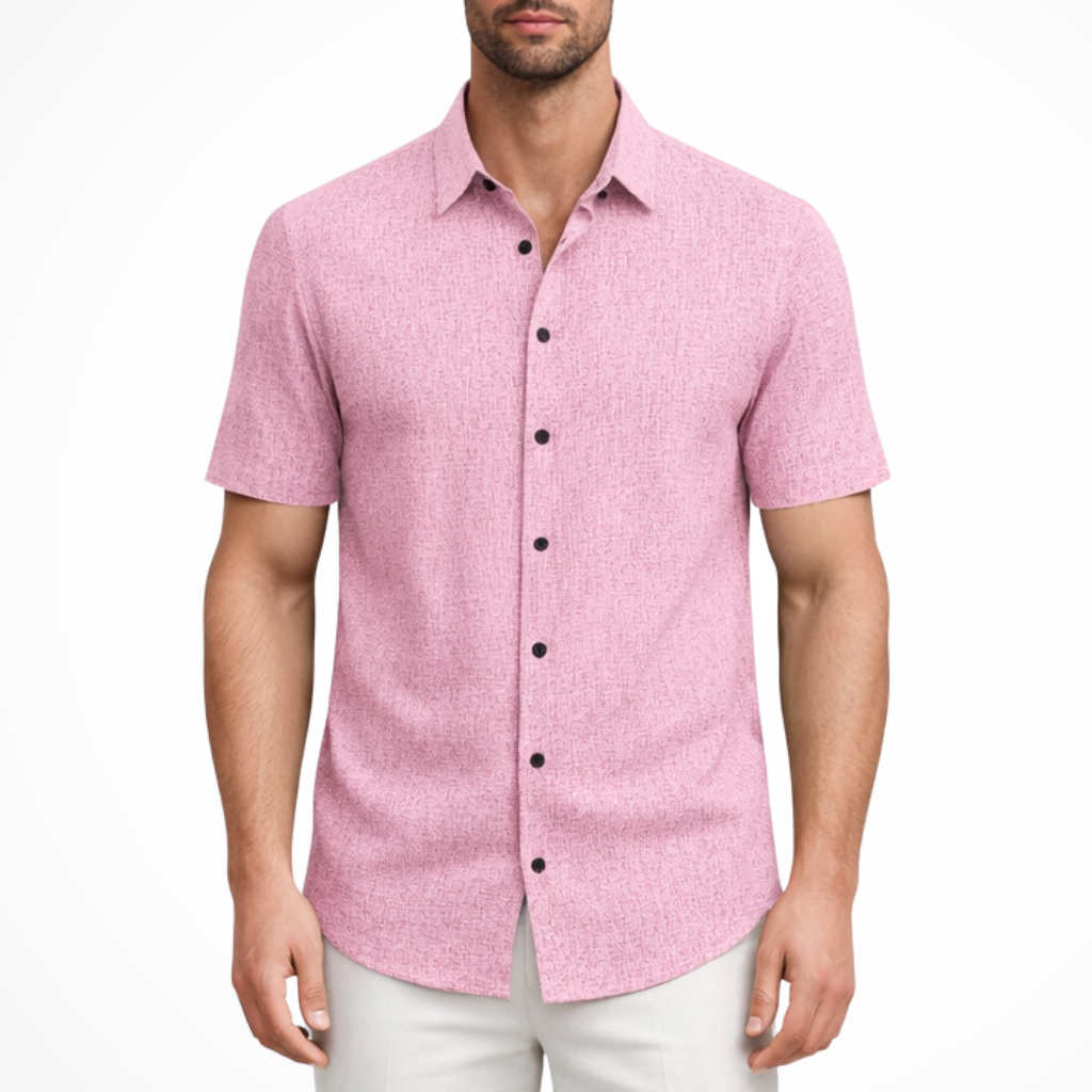 Callum | Men Short Sleeve Button Down Summer Shirt