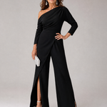 Linnssa | One Shoulder Wide Leg Jumpsuit