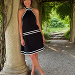 Valwyn | Halter Neck A Line Mini Dress