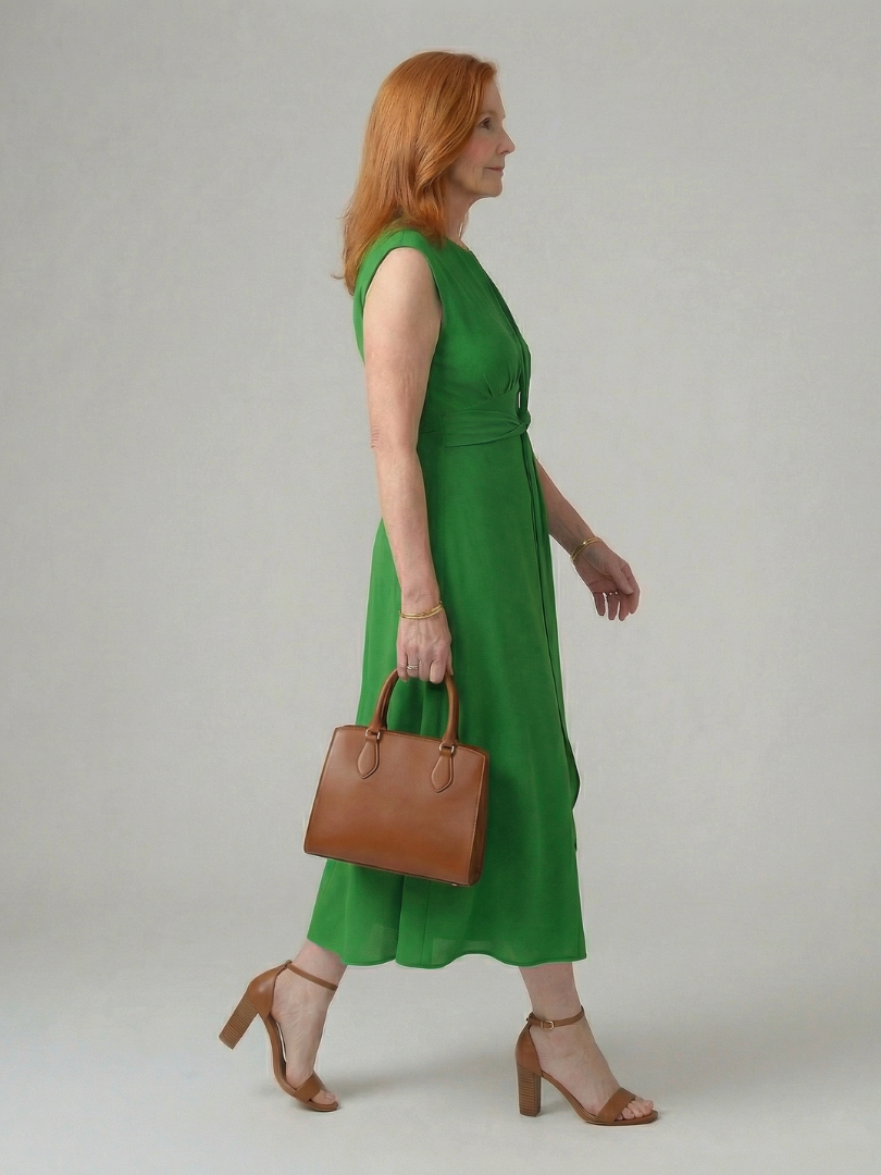 Kalmae | Clean Tie Midi Dress