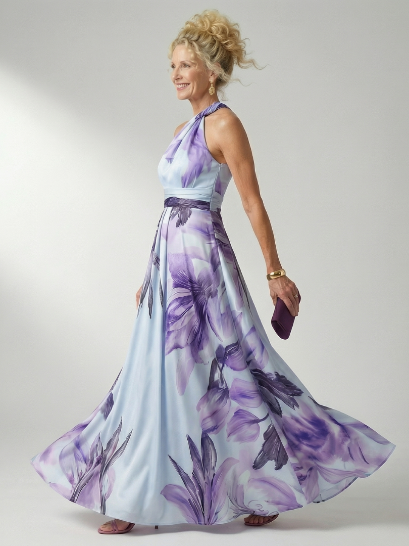 Celsette | Light Floral Maxi Dress