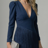 Corrose | Fringe Layer Midi Dress