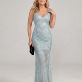 Verla | Sequin Sleeveless Sheer Panel Midi Dress