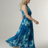 Penlora | Gathered Halter Midi Dress