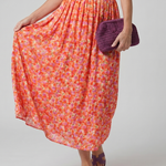 Mirawynne | Short Sleeve Ditsy Floral Print Midi Dress