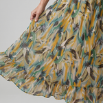 Marwyn | Spaghetti Strap Abstract Print Midi Dress