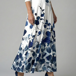 Liasette | Cross Wrap Neck Midi Dress