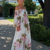 Coravia | Off Shoulder Floral Maxi Dress