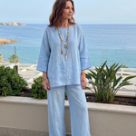Saffa | Oversized Tunic Wide Leg Pant Set