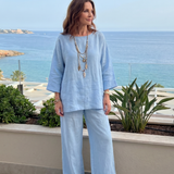 Saffa | Oversized Tunic Wide Leg Pant Set