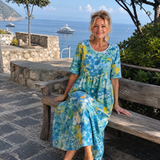 Dalnia | Printed Half Sleeve Midi Dress