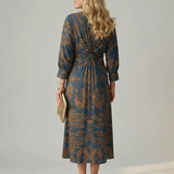 Linnsette | Natural Wrap Midi Dress