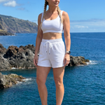 Taletta | Sleeveless Scoop Neck Crop Top And Shorts Set