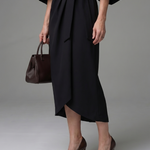 Dorsette | Sculpted Waist Panel Midi Dress