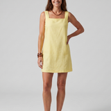 Zara | Square Neck Clean Silhouette Mini Dress