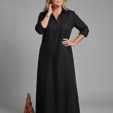 Lorra | Long Sleeve Relaxed Silhouette Maxi Dress