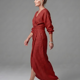 Giandra | Diagonal Drape Maxi Dress