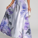 Isassa | Soft Halter Flowing Skirt Maxi Dress