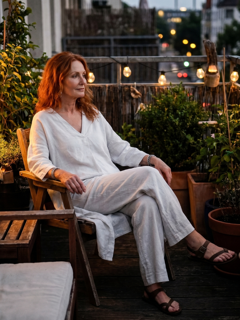 Penwynne | Loose Tunic Top Wide Leg Pant Set