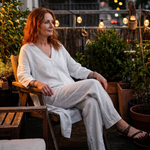 Penwynne | Loose Tunic Top Wide Leg Pant Set