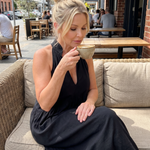 Elibelle | Halter Neck Relaxed Flowing Silhouette Midi Dress