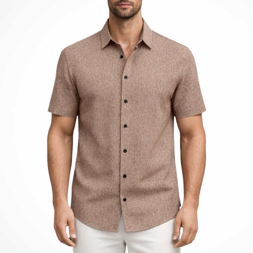 Callum | Men Short Sleeve Button Down Summer Shirt