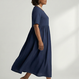 Verdra | Simple Gather Midi Dress