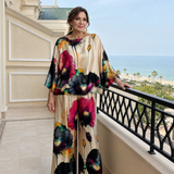 Milnia | Floral Two Piece Pant Set