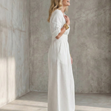 Wrennamae | Cross Front Wide Leg Jumpsuit