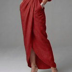 Giandra | Diagonal Drape Maxi Dress