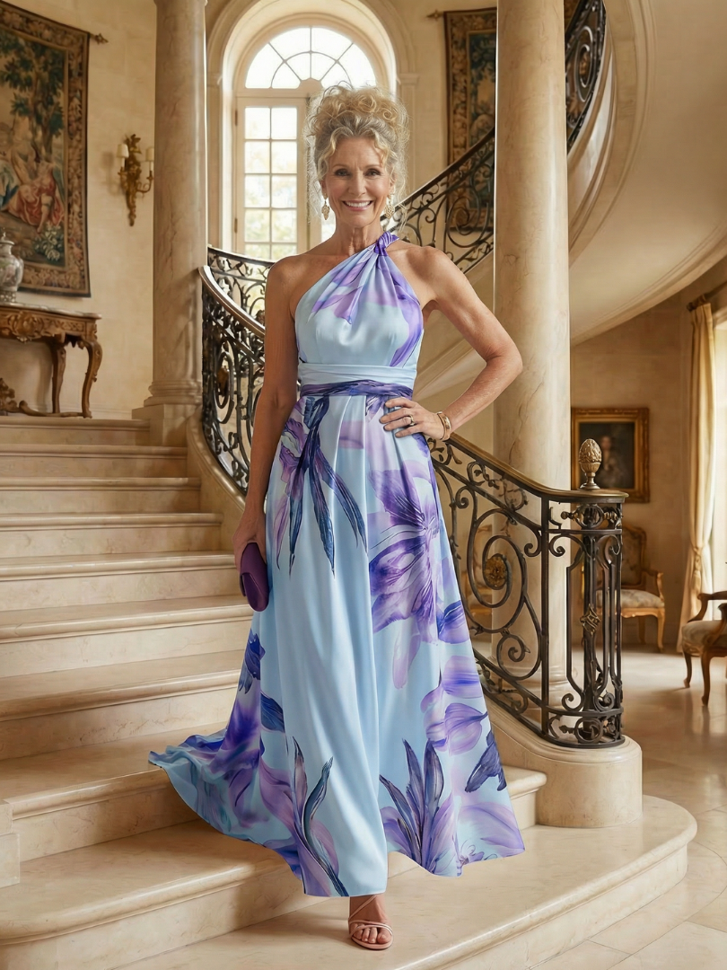 Celsette | Light Floral Maxi Dress