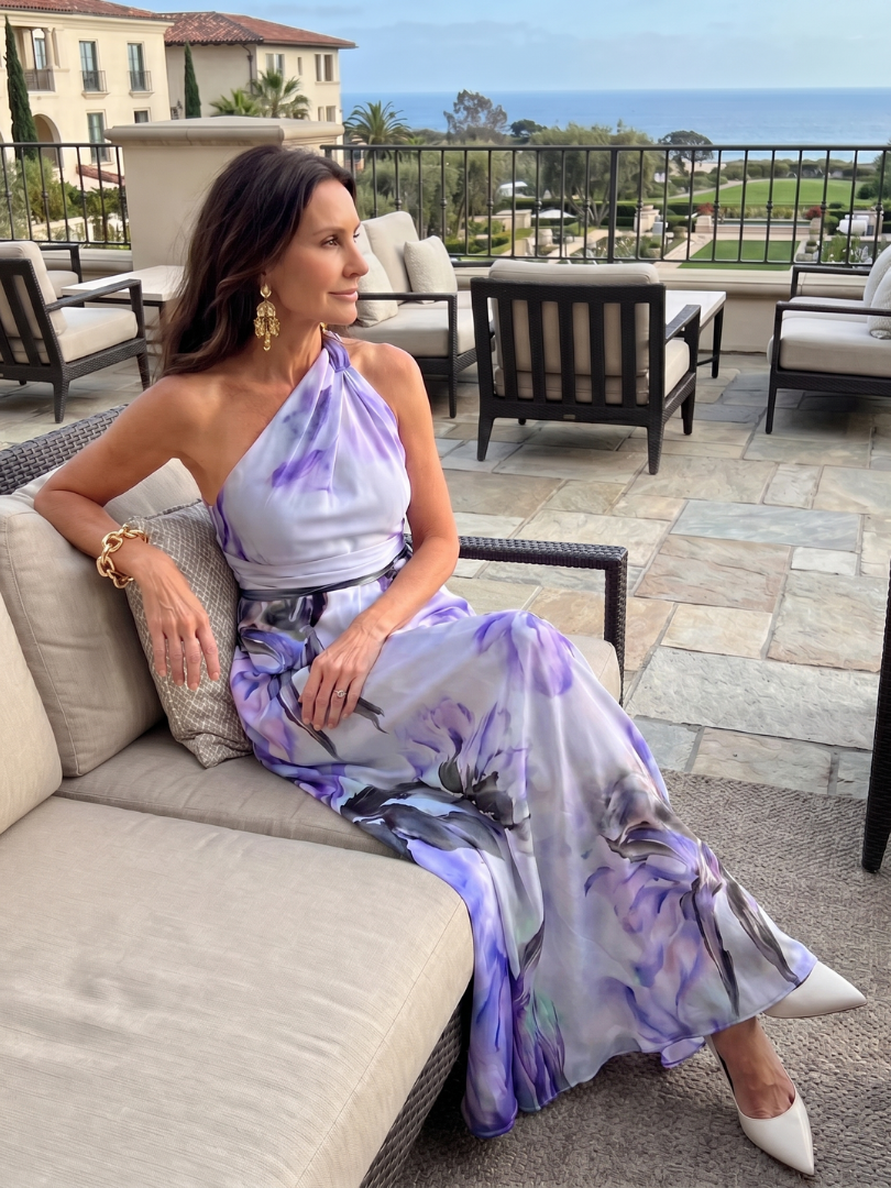 Isassa | Soft Halter Flowing Skirt Maxi Dress